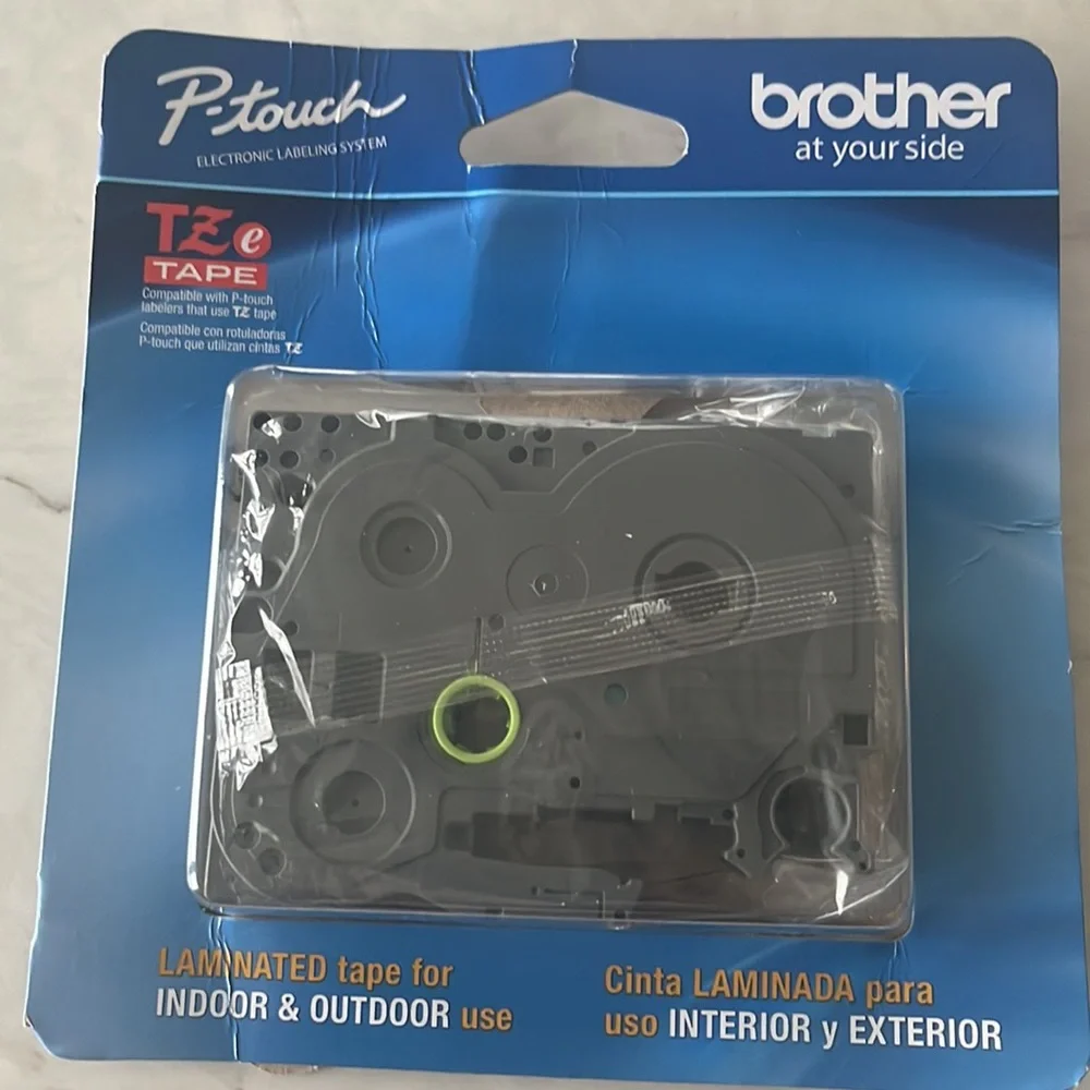 NWT Brother P-touch Electronic Labeling System Tape in White
